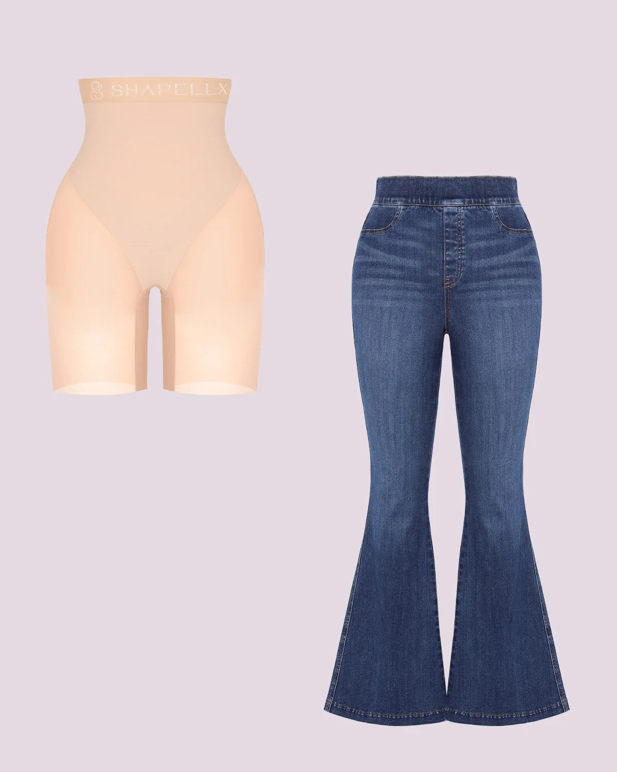 Beige/Bleu Nuit