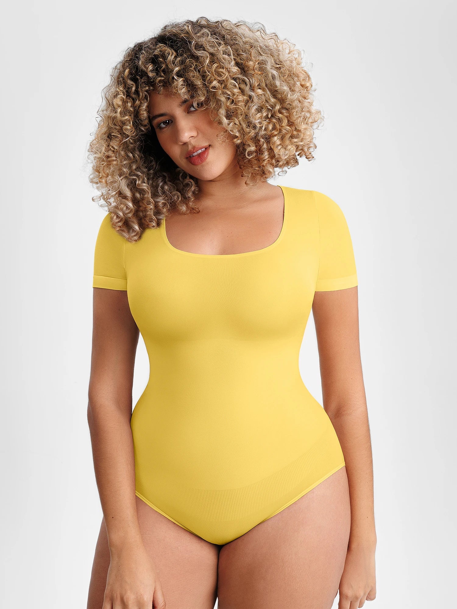 U-Neck Short-Sleeve / Butcream / XL/2XL