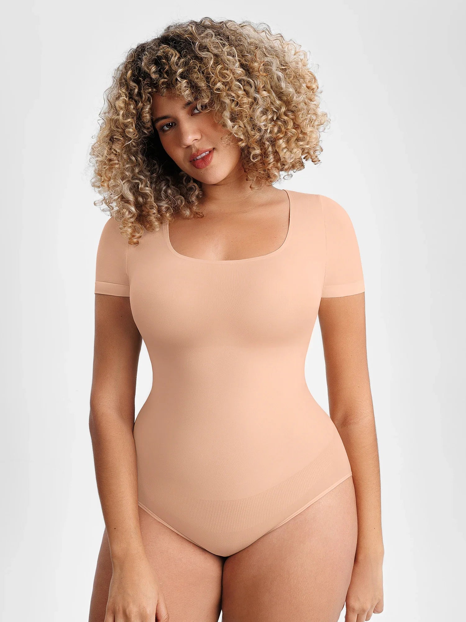 Manches Courtes Décolleté U / Kaki / XS/S