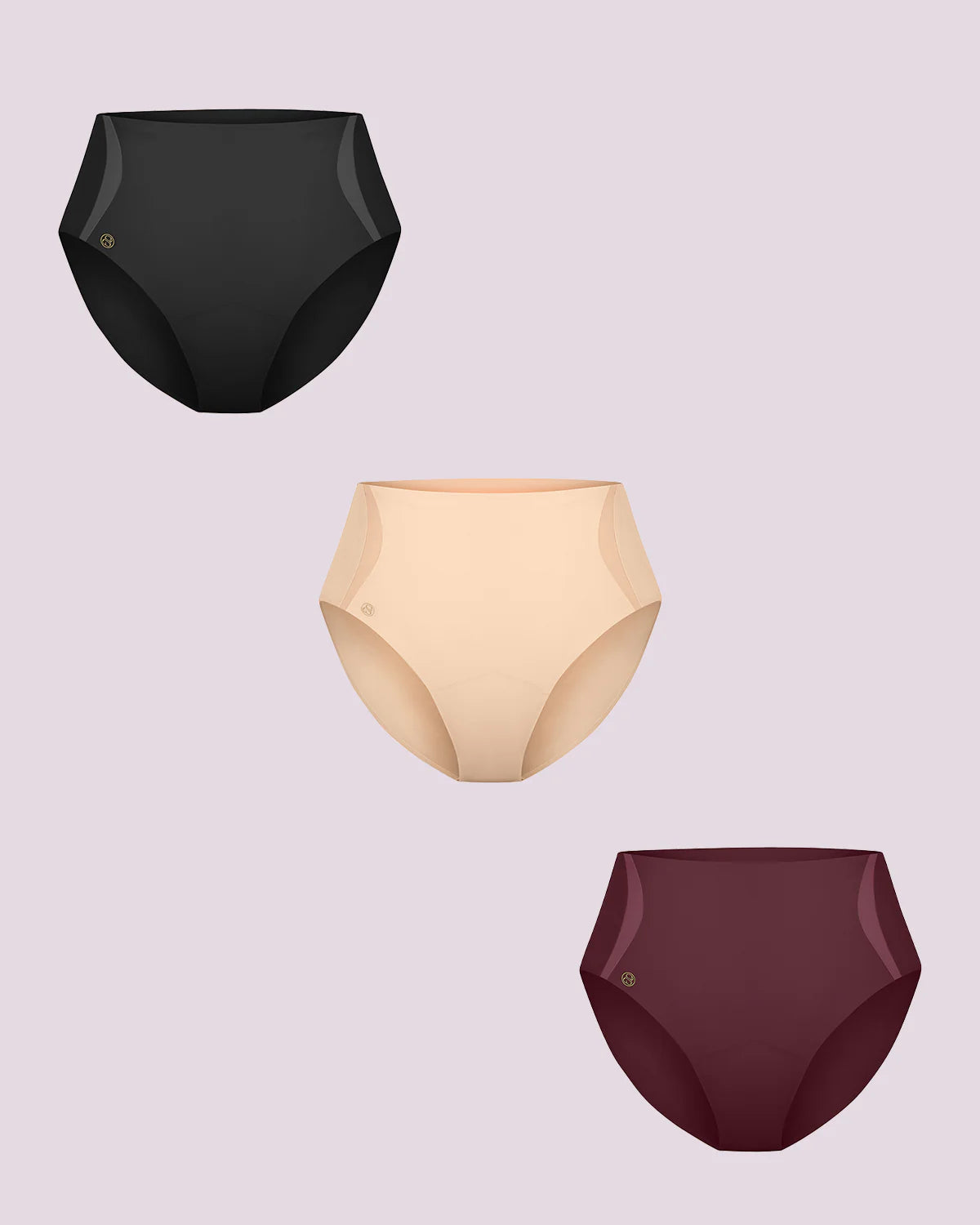 Noir/Beige/Figue / 3X