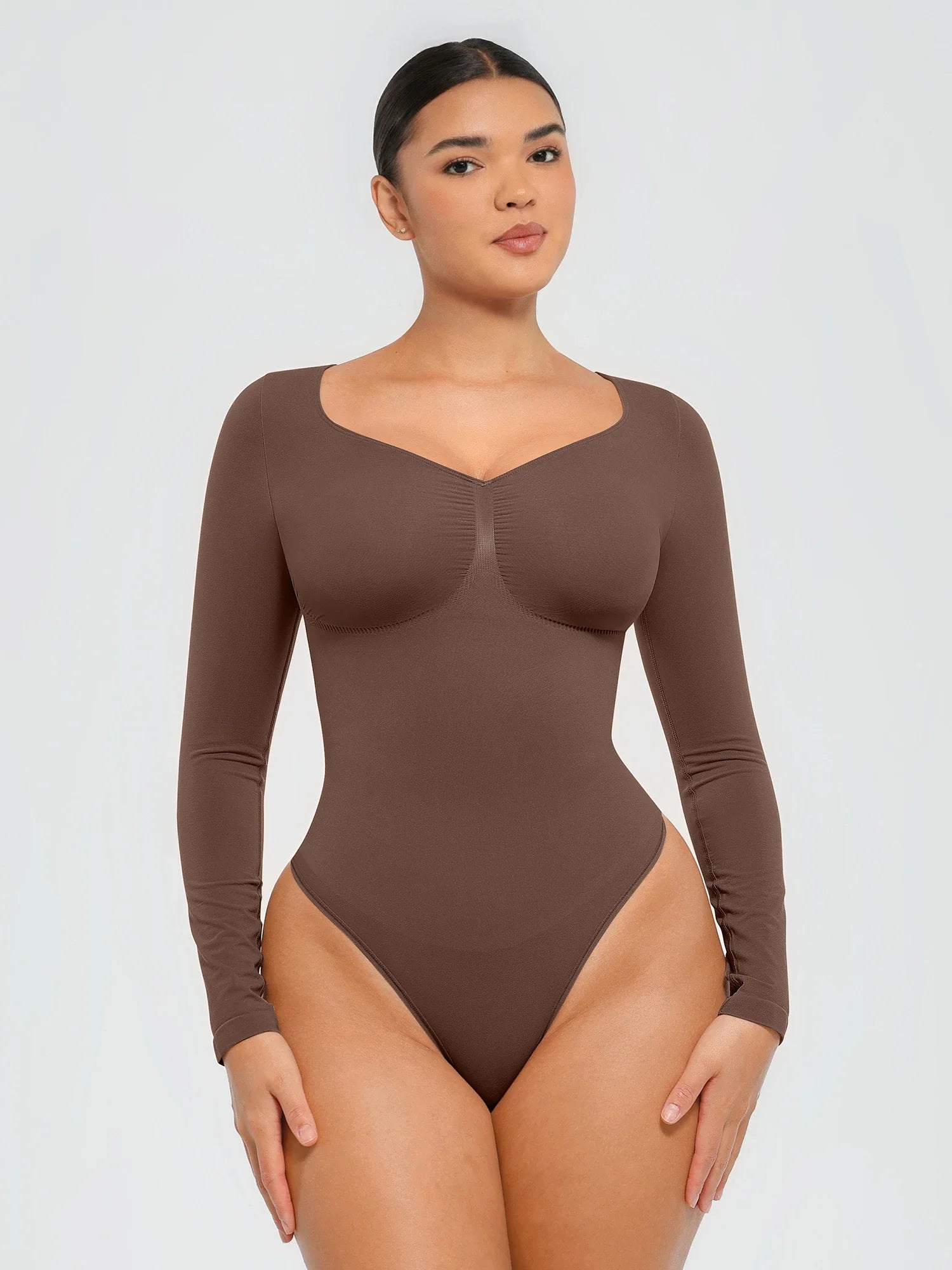 Body Contrôle du Ventre / Marron Café / 3XL