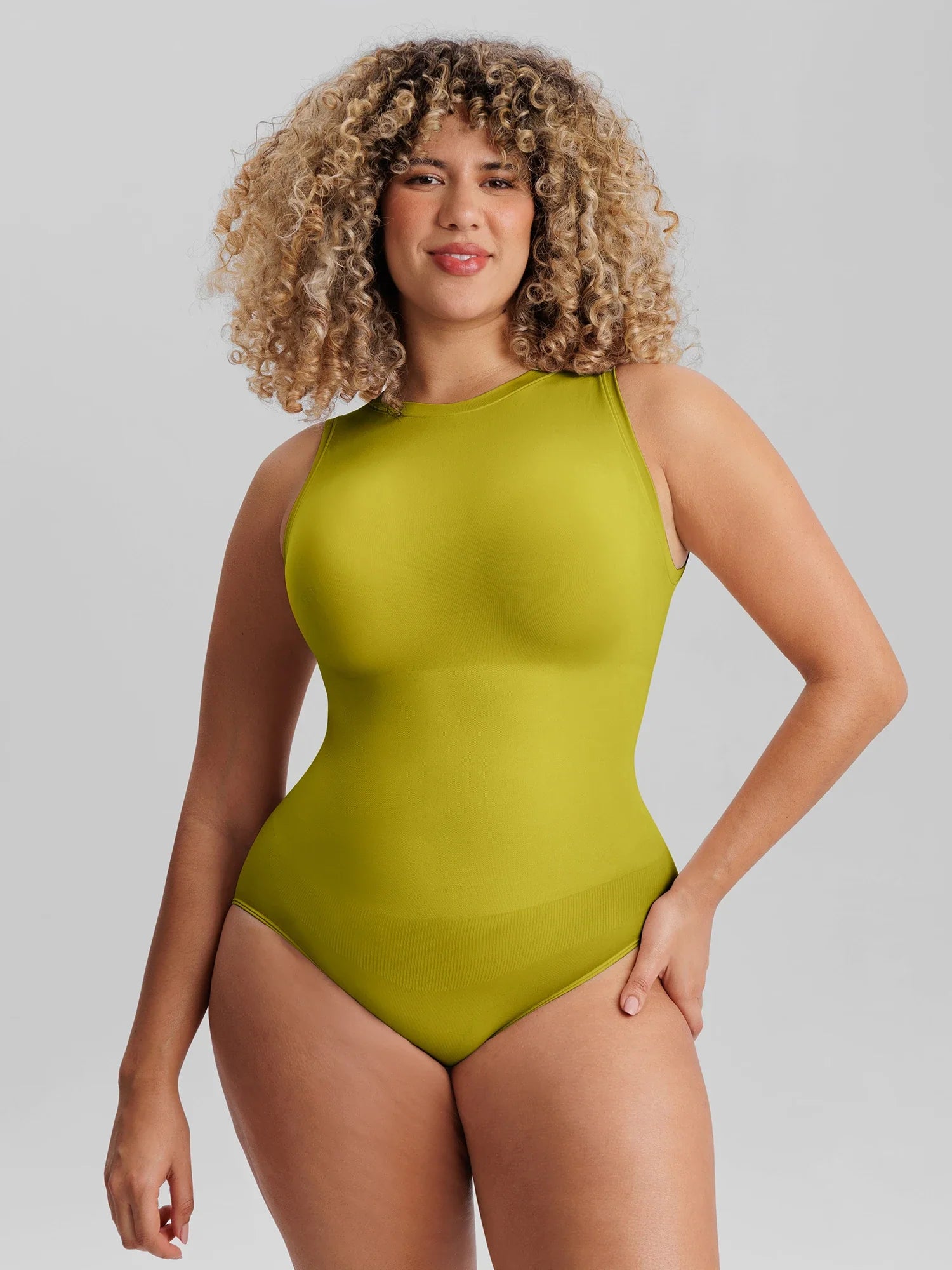 Sans Manches Col Ronde / Vert Matcha / 3XL/4XL