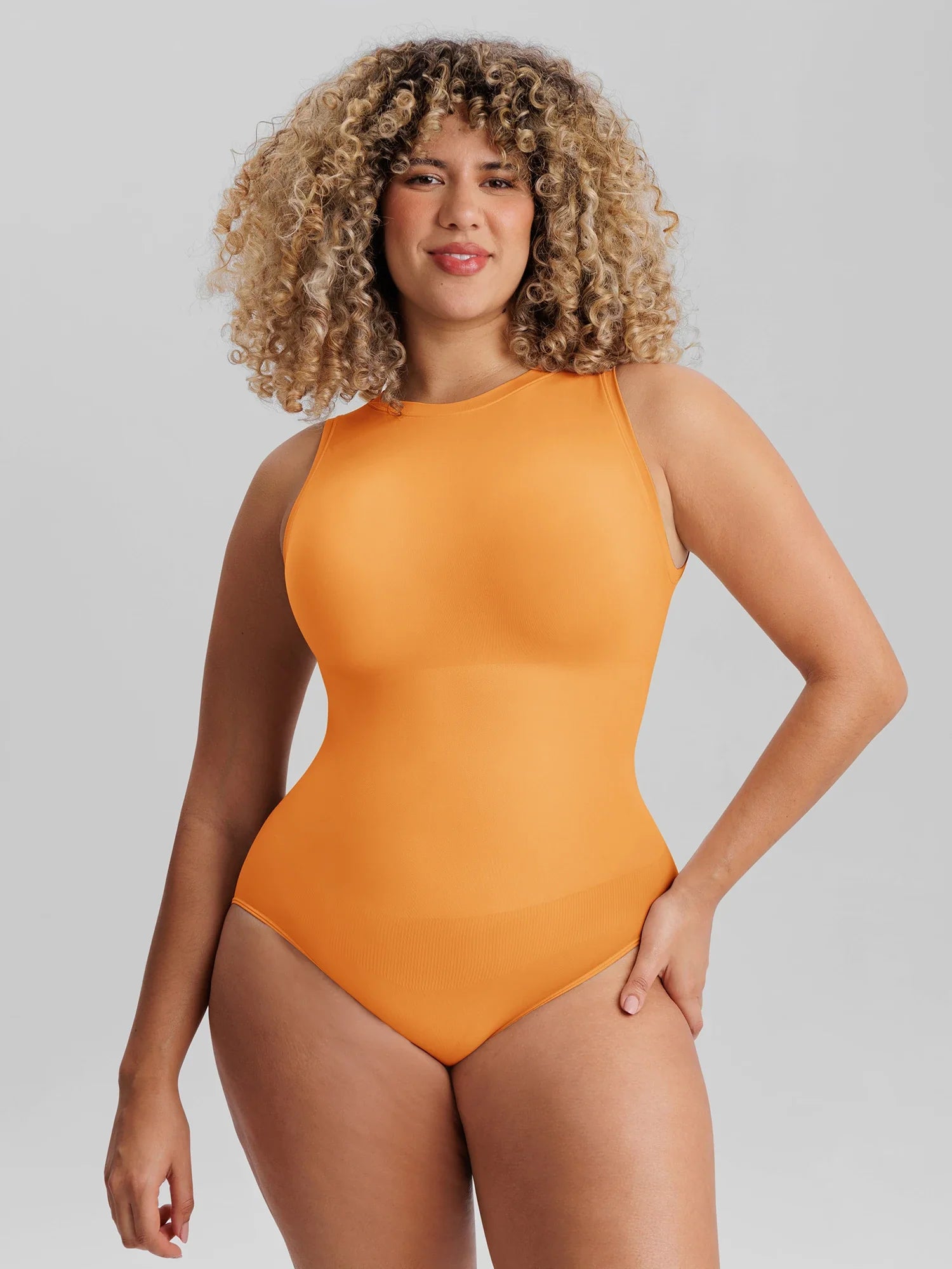 Sans Manches Col Ronde / Ocre Doré / 3XL/4XL