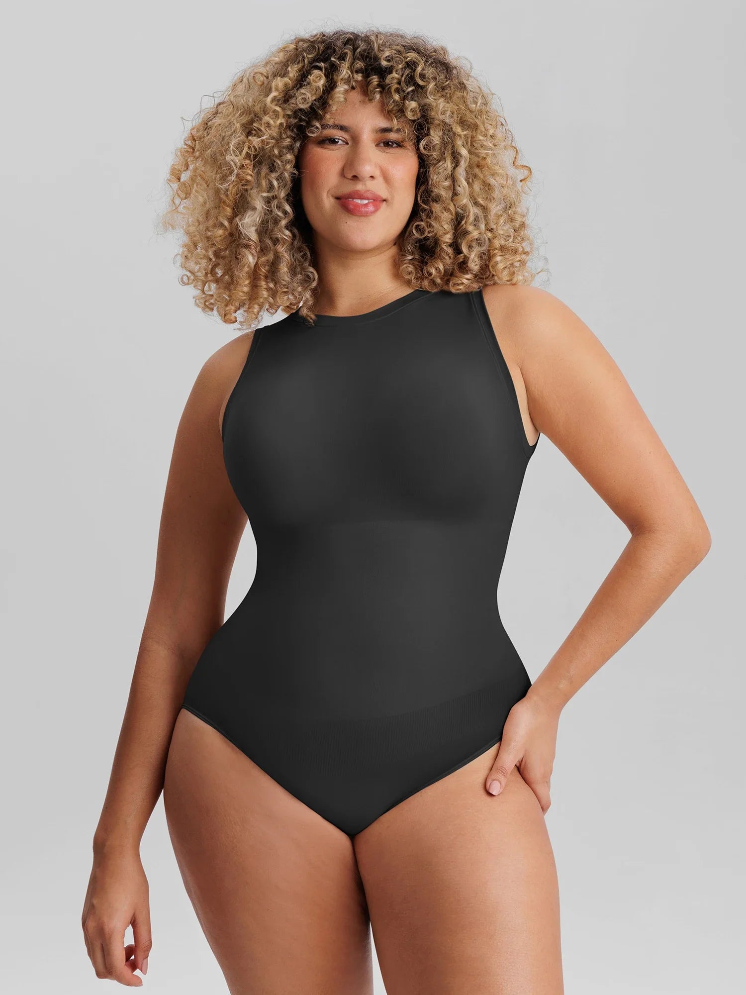 Sans Manches Col Ronde / Noir / 3XL/4XL